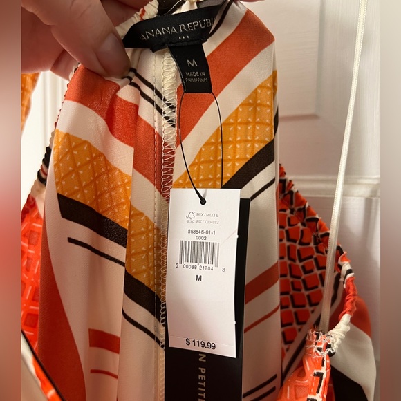 Sale!!! NWT- Banana Republic Factory halter twist dress: Dune Red size M - Picture 5 of 8